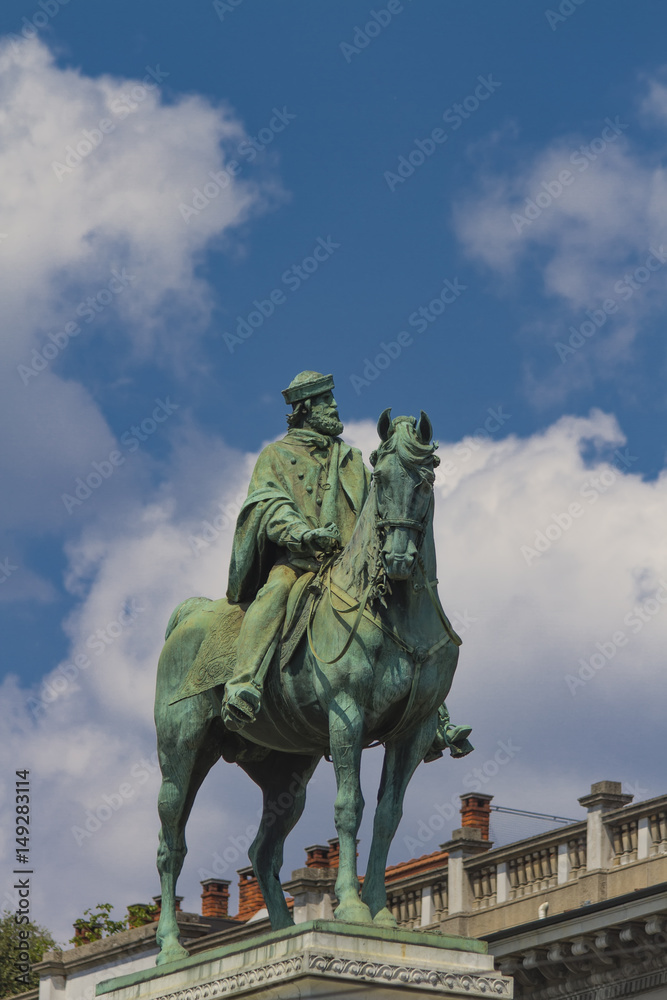 Garibaldi monument in Milan