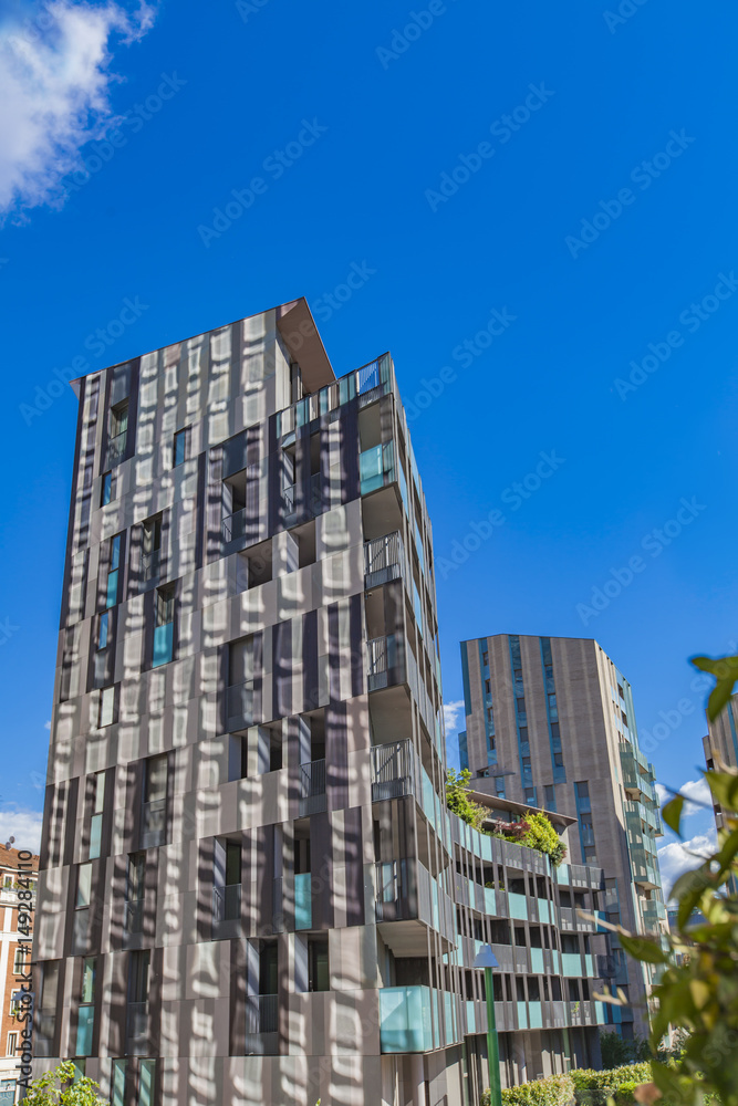 Fototapeta premium Modern skyscrapers in Milan