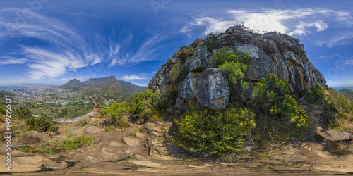 Full 360 virutal reality of Lions Head and Table Mountain peaks in Cape Town, South Africa