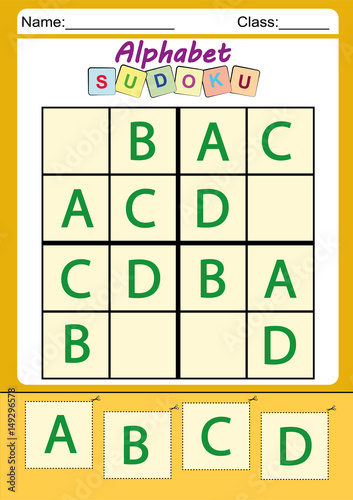 Funny picture sudoku for kids