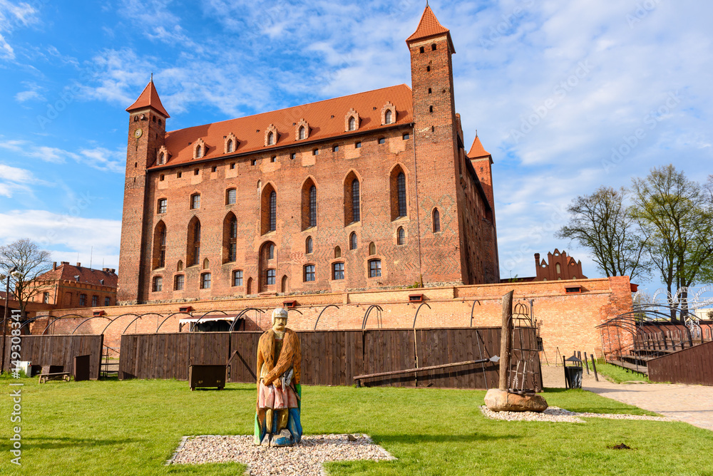 The Castle of the Teutonic Knights in Gniew. Built at the turn of the 14th Century and located near the Vistula River in northern Poland.
