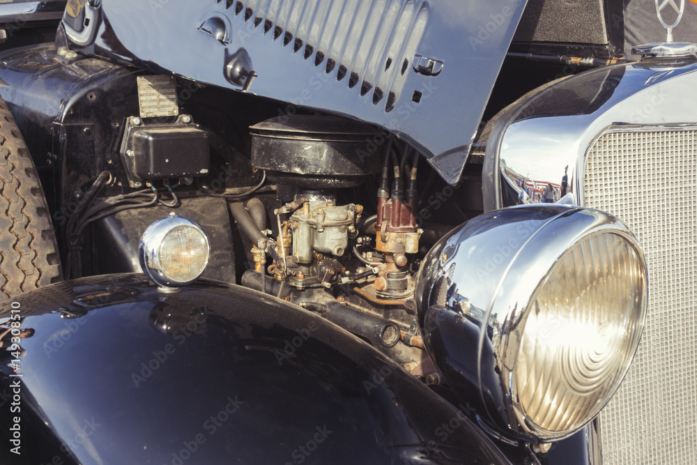 Fototapeta premium motor vintage auto