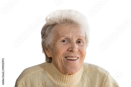 Portrait of a smiling elderly woman