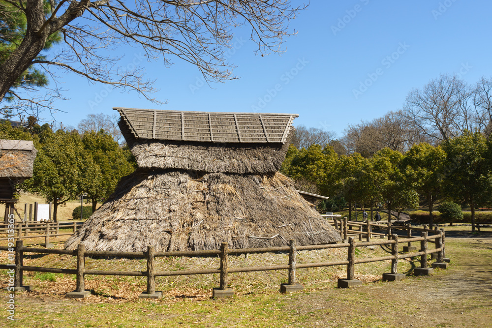 柏谷公園の復元家屋 柏谷公園の復元家屋
