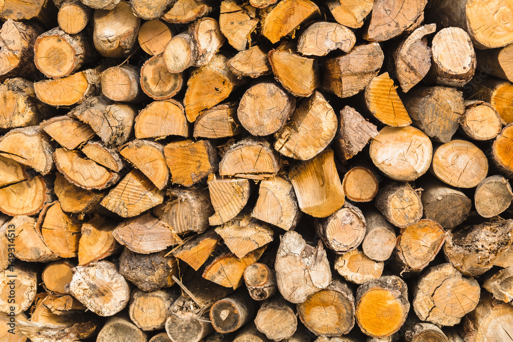 detail of pile of natural wooden logs texture background detail of pile of natural wooden logs texture background