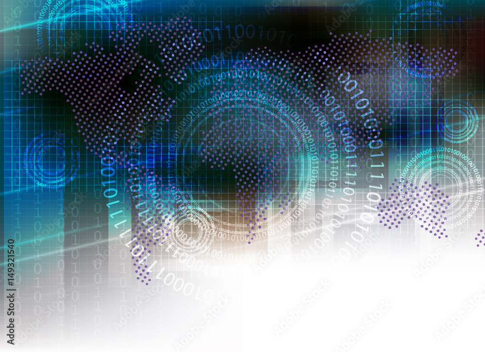 abstract blue computer background