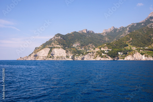 Amalfi coast seen from the sea