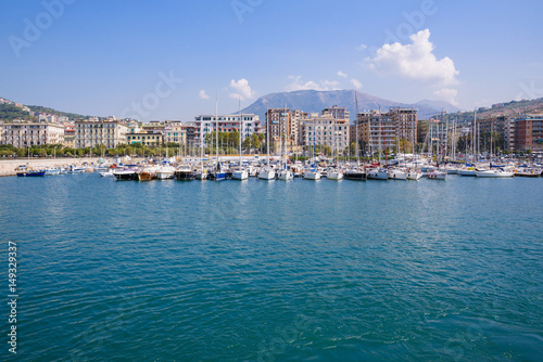 View of Salerno marina