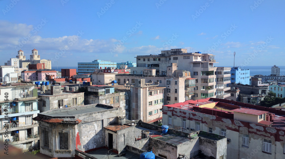 Havanna - Panorama Wohnhäuser und Dächer