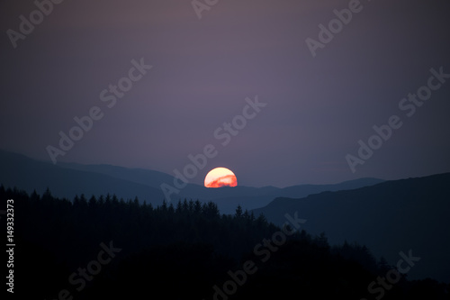 Obraz na płótnie Tulloch Sunset