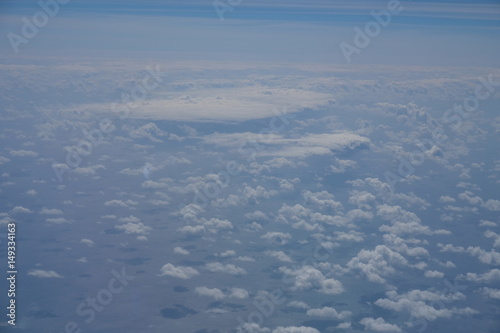 Flying over the clouds