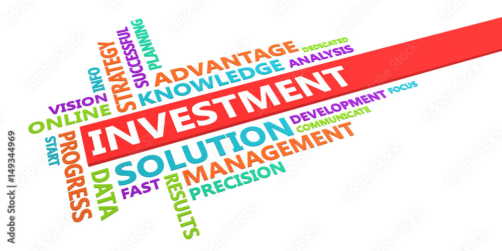 Fototapeta premium Investment Word Cloud