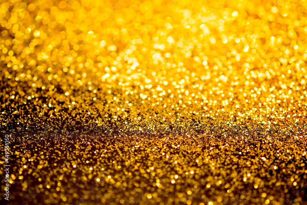 Gold dust sparkling glitter is worth, abstract background