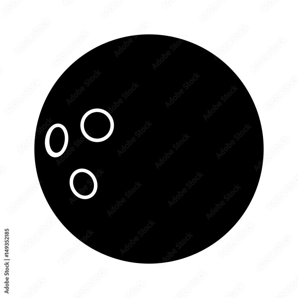 bowling ball icon over white background. sports equipment concept. vector illustration bowling ball icon over white background. sports equipment concept. vector illustration