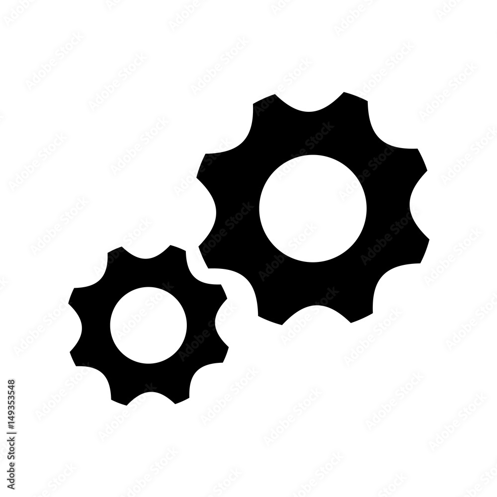 gears wheels icon over white background. vector illustration gears wheels icon over white background. vector illustration