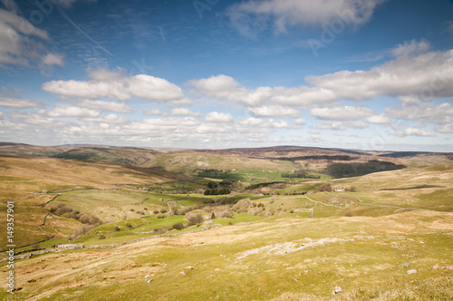 Looking down Oxnop Ghyll towards Swaledale in the Yorkshire dales National Park, England. © espy3008