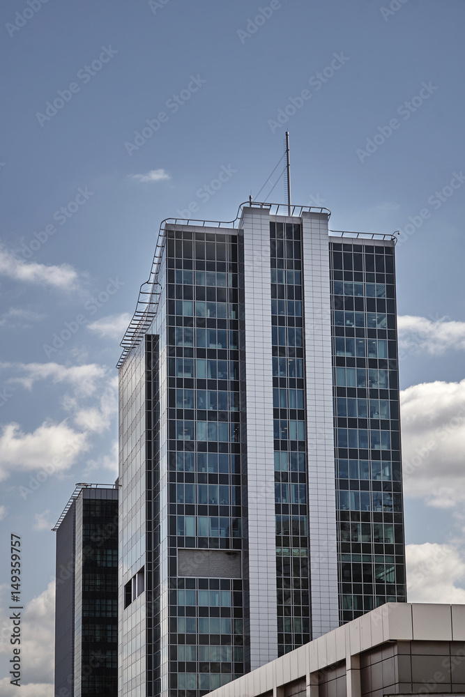 Fototapeta premium Fragment of modern office buildings in Poznan.