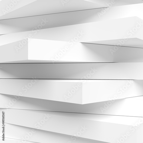 Abstract Architecture Graphic Design. White Modern Wallpaper