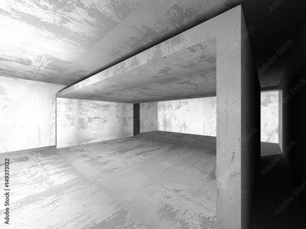 Abstract geometric concrete architecture background Abstract geometric concrete architecture background