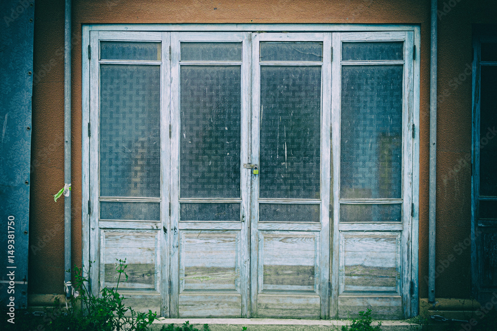 Fototapeta premium Door with glass