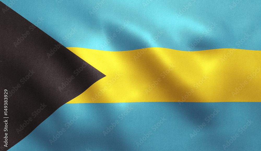 Naklejka premium Bahamas Flag