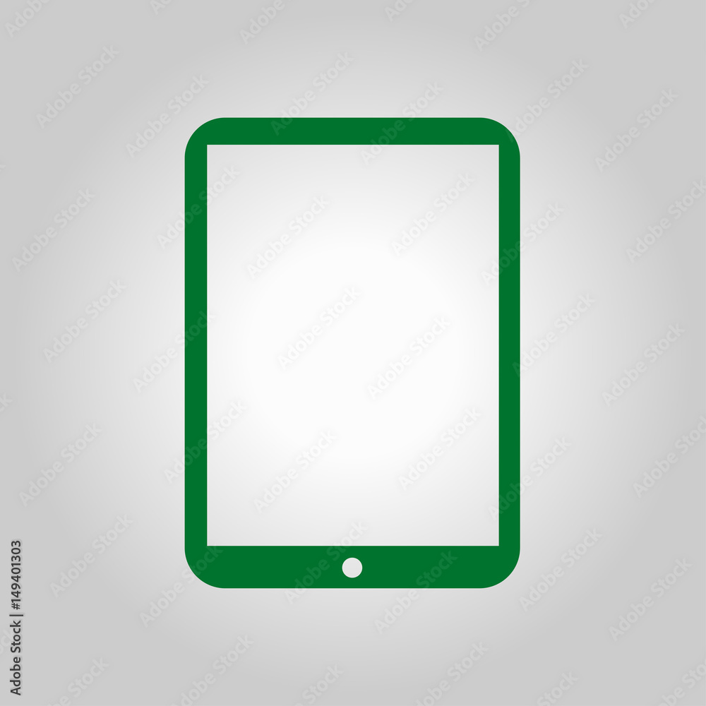 Modern digital tablet PC icon. Flat design icon. Modern digital tablet PC icon. Flat design icon.