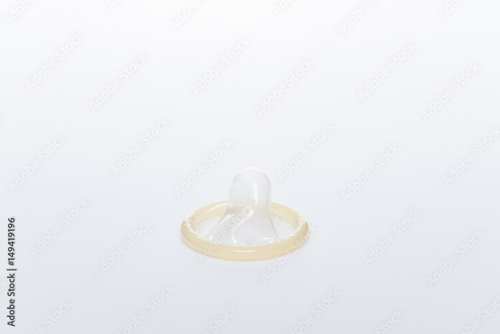 Condom on white isolated background Condom on white isolated background