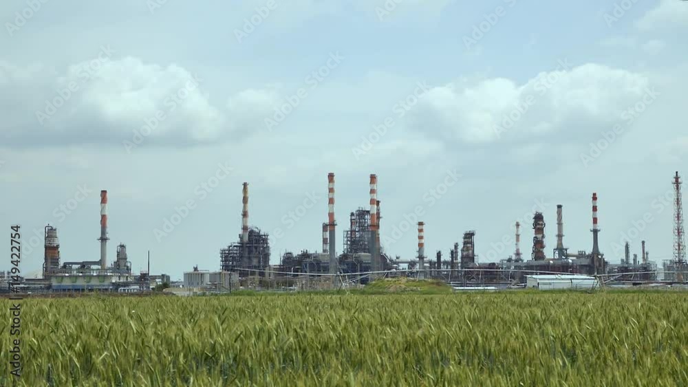 Farmland and oil industry