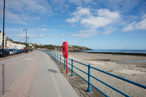 The sandy beach and Promenade of Douglas Isle of Man British Isles photo