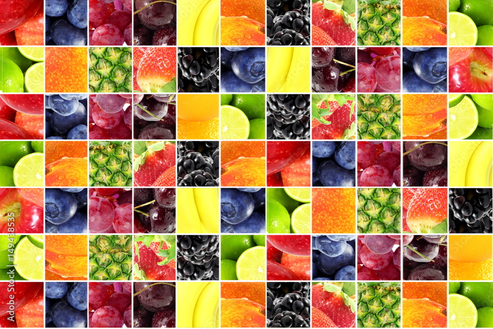 mixed fruit background