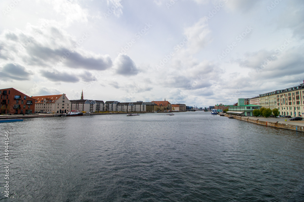 Central Copenhagen, the capital of Denmark. Seen from 