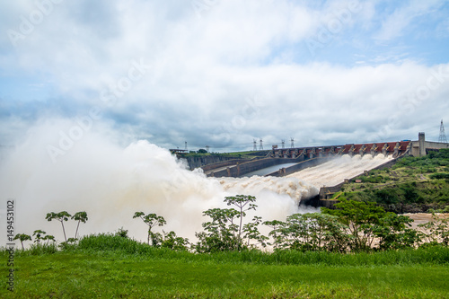 Spillway of Itaipu Dam - Brazil and Paraguay Border photo