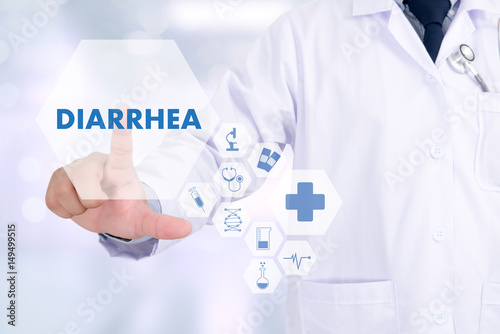 DIARRHEA Healthcare modern medical Doctor concept