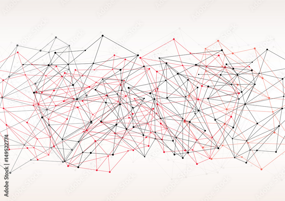 Obraz premium Internet connection, abstract sense of science and technology graphic design.