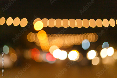 Wallpaper Mural Beautiful Light Bokhe from LED bulb in festivel decoration. Torontodigital.ca