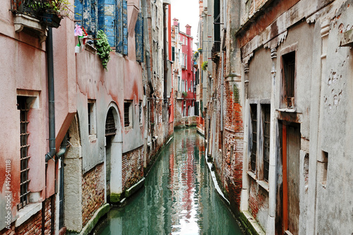 Venice  Italy - picturesque view of a canal
