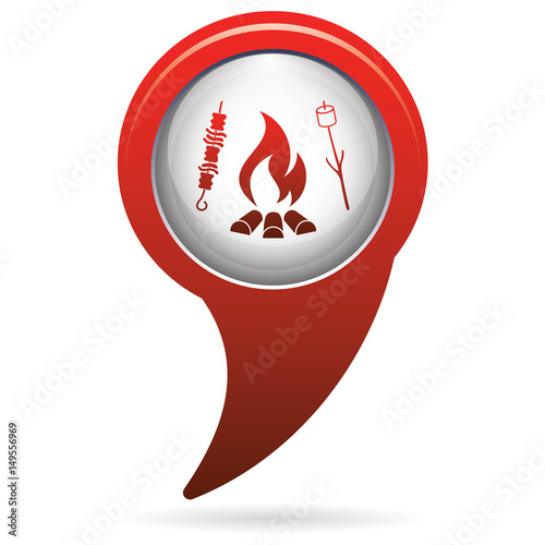 Grilled zephyr and  kebab icon