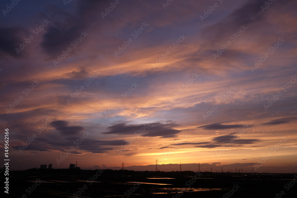 Fototapeta premium 夕焼け空