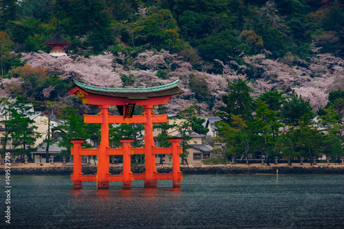 The great O-Torii of Itsukushima Shrine photo