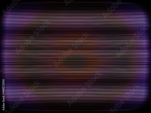 Curved interlaced tv screen illustration background