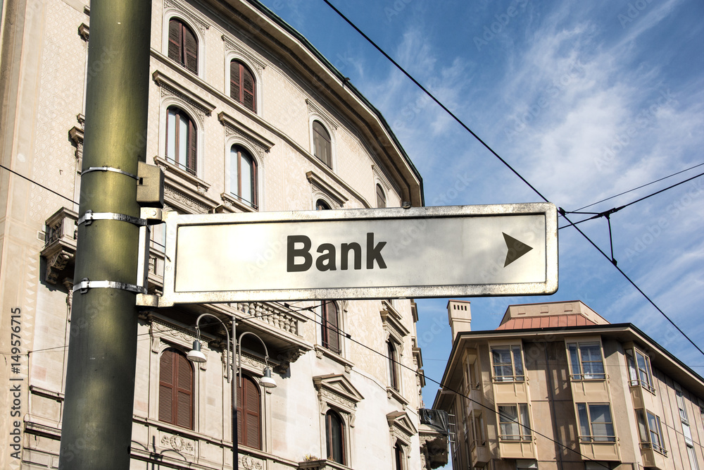 Schild 242 - Bank