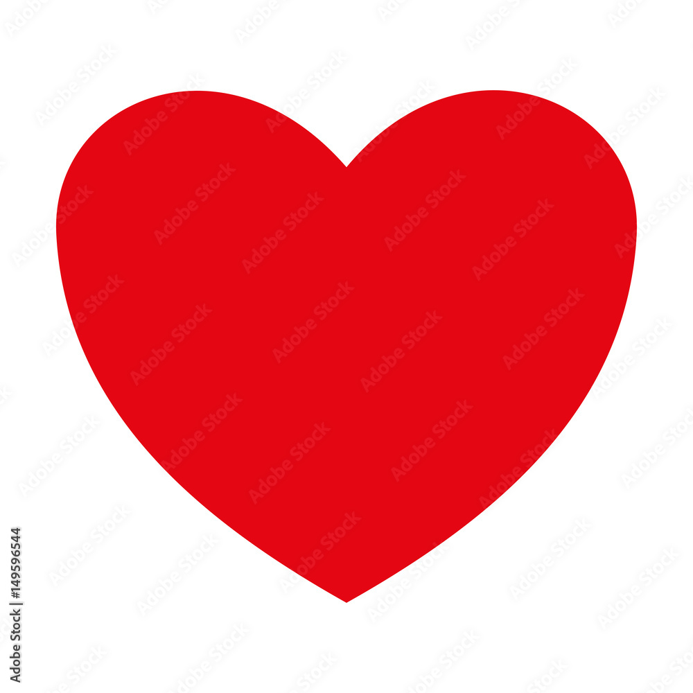 heart icon over white background. vector illustration - obrazy, fototapety, plakaty 