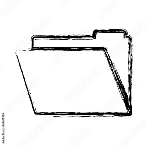 documents folder icon over white background. vector illustration