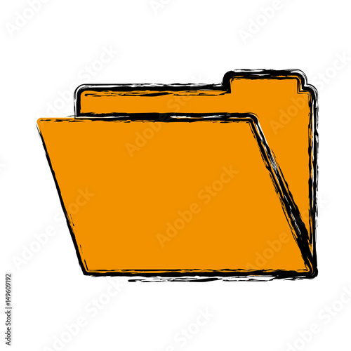 documents folder icon over white background. vector illustration