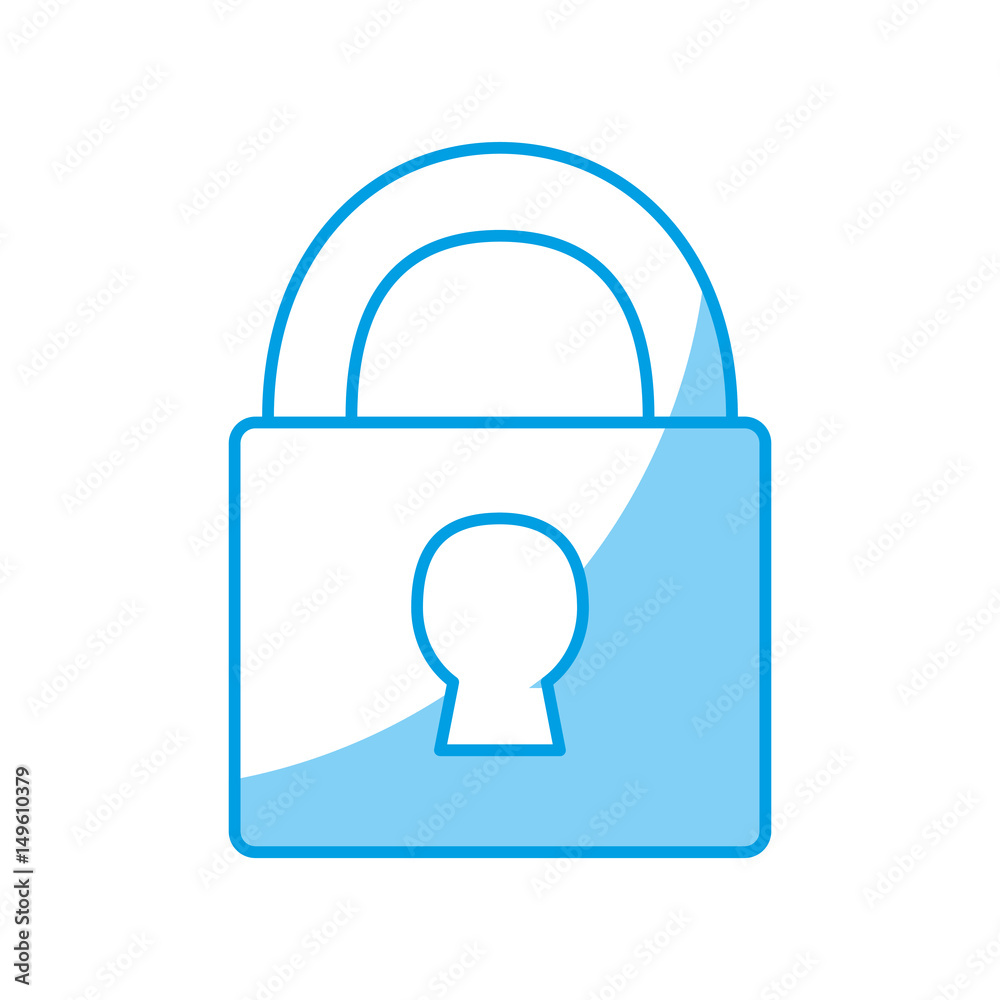 Security padlock icon over white background. vector illustration Security padlock icon over white background. vector illustration