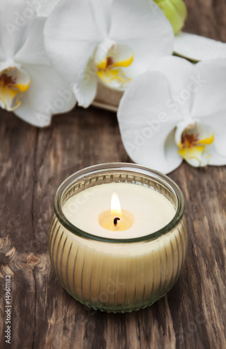 Spa products with orchids