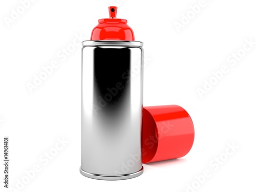 Red spray can
