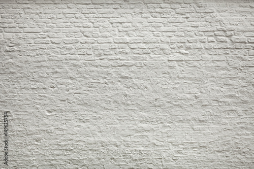 Background of white bricks, white plastered wall, white brickwall surface