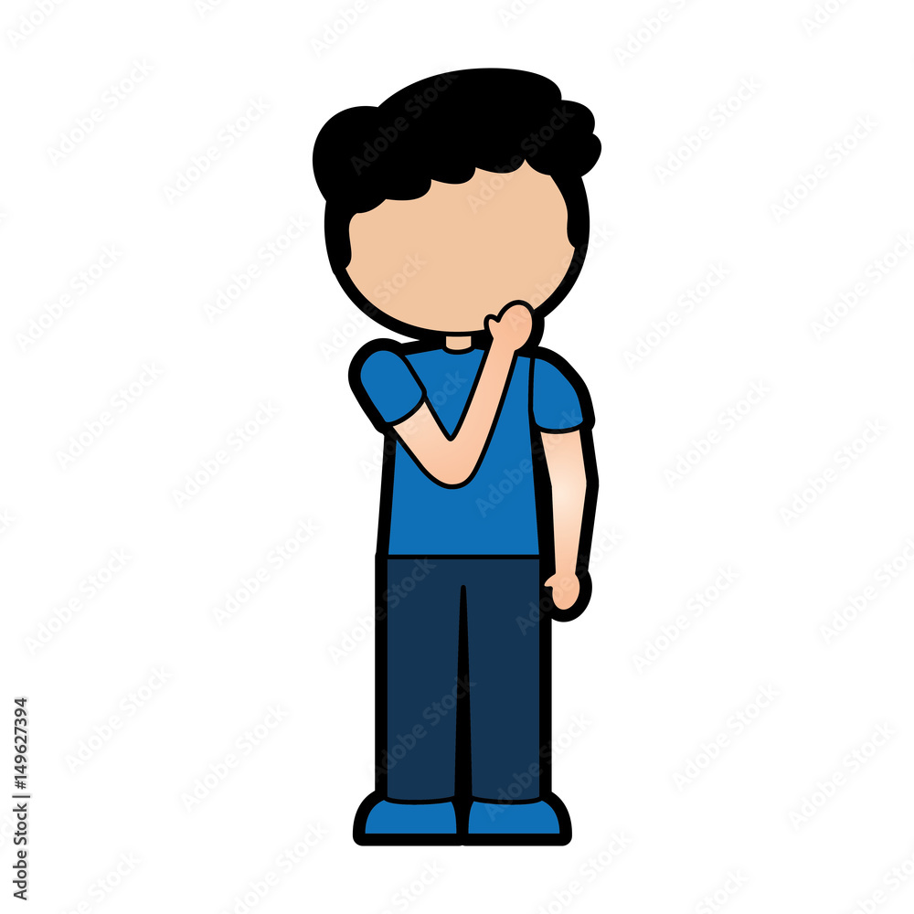 cute little boy character vector illustration design cute little boy character vector illustration design