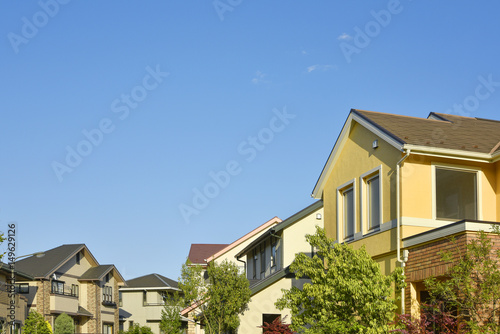 Photography Japan's residential area, suburbs of Tokyo